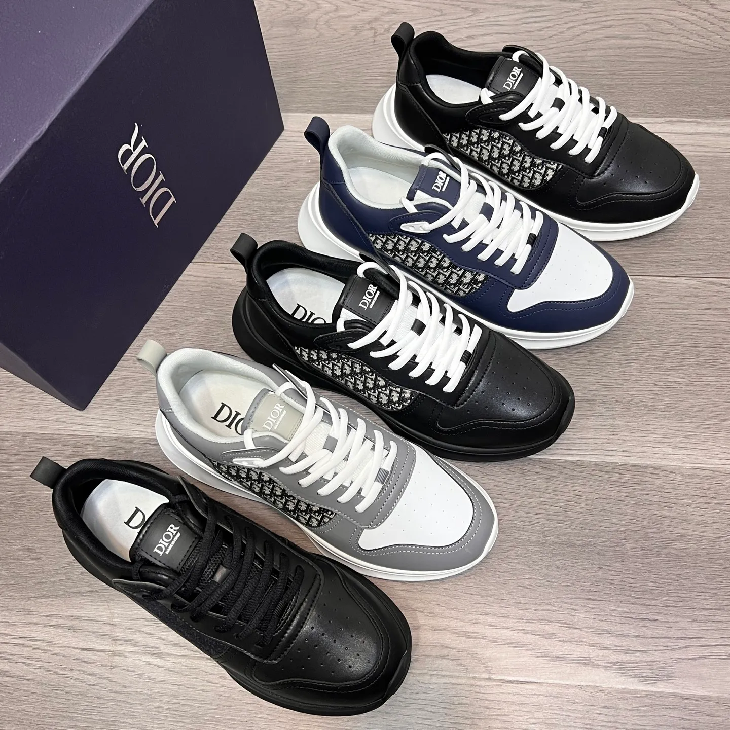 Men's Men's Shoes 💰: 400💰《Dior》The latest and most popular casual shoes, top brand [seduce] luxury~purchase, top~quality. [Strong] The upper is made of imported breathable cowhide with material ➕ breathable sheepskin feet (•) and fine workmanship. Original stylish and stylish soft rubber wear-resistant foreskin outsole, light and comfortable on the foot, size: 38-44, (customized 45, 46), five colors available